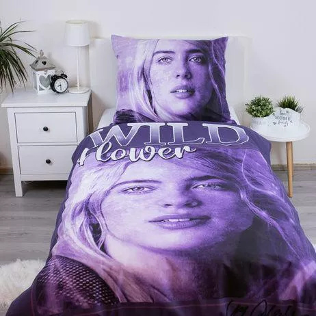 Спално бельо Billie Eilish 140x200 памук Jerry Fabrics с цип