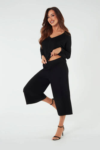 Soler Дамски кюлоти 7/8 Италианска мода - черни