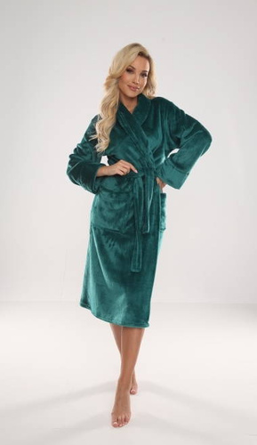 628 Abigail Дълъг дамски халат Forex - зелен