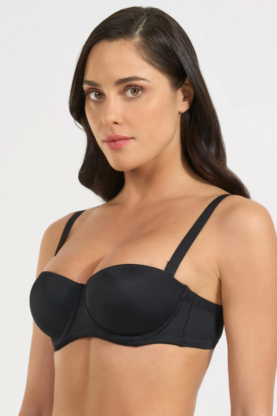 391 Сутиен Bandeau Nero Selene, оформящ, с отстраняеми презрамки