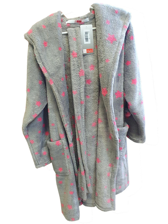 673 Stars Forex Къс дамски халат - сив