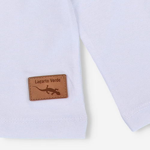 KAR-1011/BIA Момчешка блуза с дълъг ръкав Lagarto Verde бяла