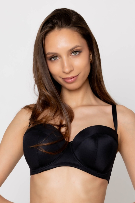 19231 Сутиен балконет Mediolano Angel – лицева опора, свалящи се презрамки, силиконова лента