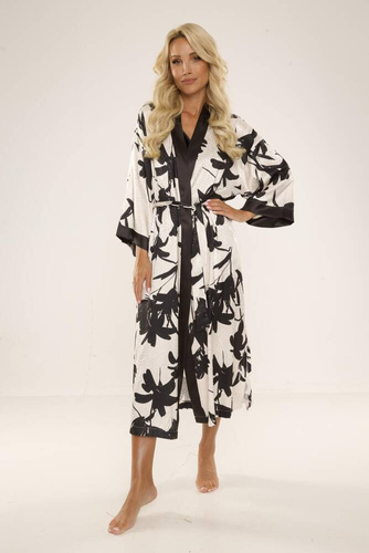 734 Brianna Дамски халат De Lafense - черен