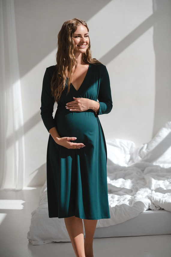 Бамбукова нощница за бременни и кърмене Star Light – удобство, елегантност, подходяща за родилния дом