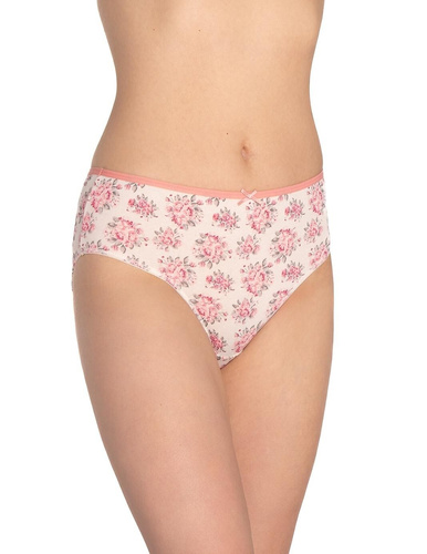 L-122BI-62 Дамски слипове Lama, комплект от 3 броя, памук, класическа кройка, сиво екрю бордо