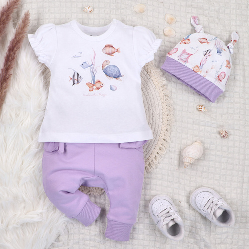 ABN-5483 Бебешка тениска Underwater World Nini – органичен памук за момичета