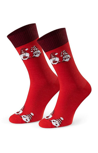 Арт.136 Мъжки коледни чорапи Steven red 173 – Коледни десени, памук