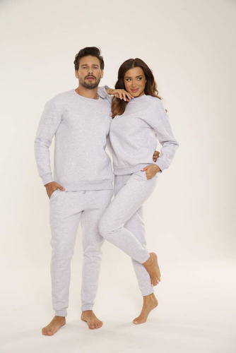 813 Indigo Мъжки спортен костюм от De Lafense - светъл меланж