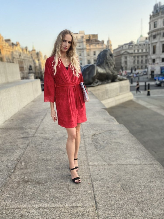 457 Милагрос Дамски къс тоалет Forex - червен