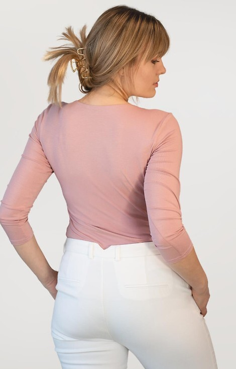 Дамска блуза Manati с 3/4 ръкав Babell - розова