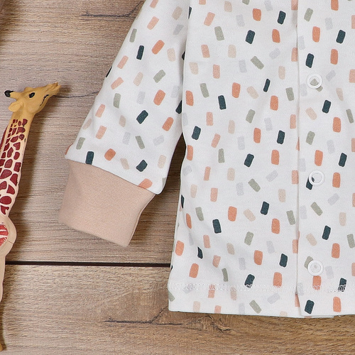 ABN-5328/KRE Бебешки кафтан Nini крем от органичен памук