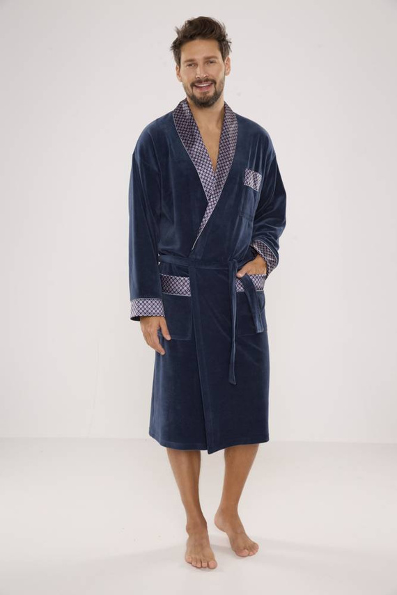 773 Мъжки форекс халат за баня Bonjour - деним