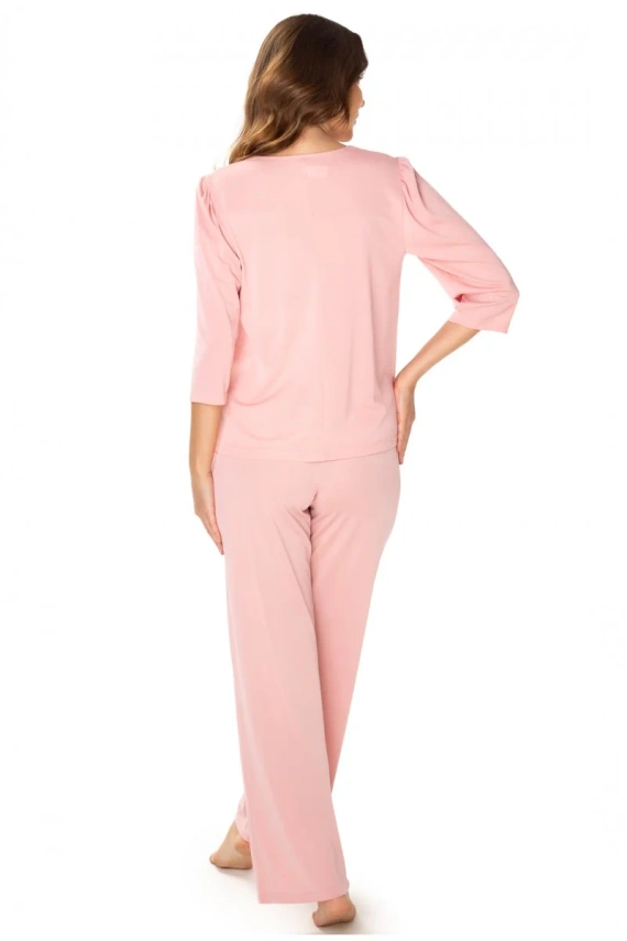 86658 Дамска пижама Patrycja Mewa тъмно розова