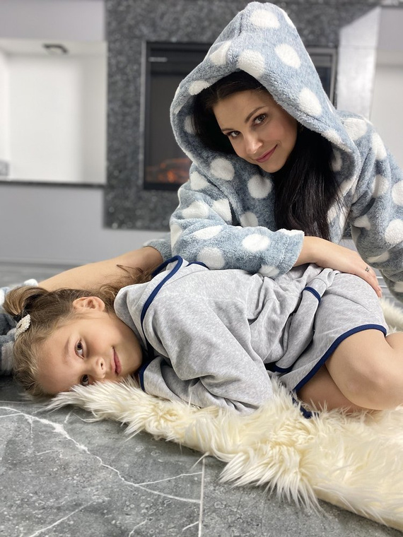 374 / 375 Детски халат Desiree - сив