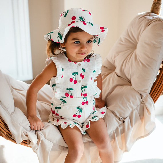 Детски шорти Cherry Eevi с волан – меки, еластични, 95% памук, 5% еластан