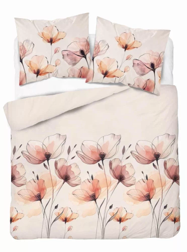 5492 A Detexpol Satin Stories сатенено спално бельо светло розово | 100% памук, сатенирана тъкан, цип, подаръчна опаковка