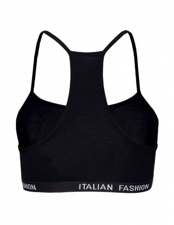 Nikola Сутиен за момичета, тясна презрамка Италианска мода - черен