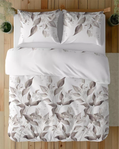 5326 B Сатенени спални листа Detexpol бежово