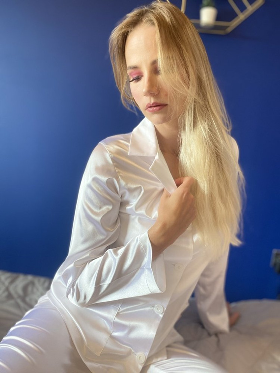 934 Дамска пижама Classic Forex - перла/перла