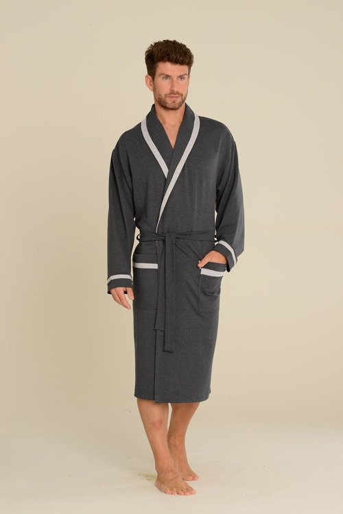 564 Мъжки халат Bruno De Lafense - графит