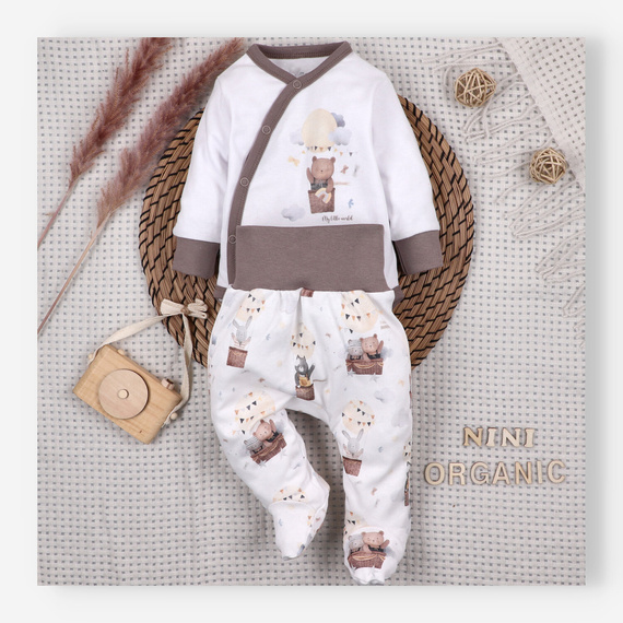 Боди Nini Balloon Friends 100% органичен памук, произведено в Полша