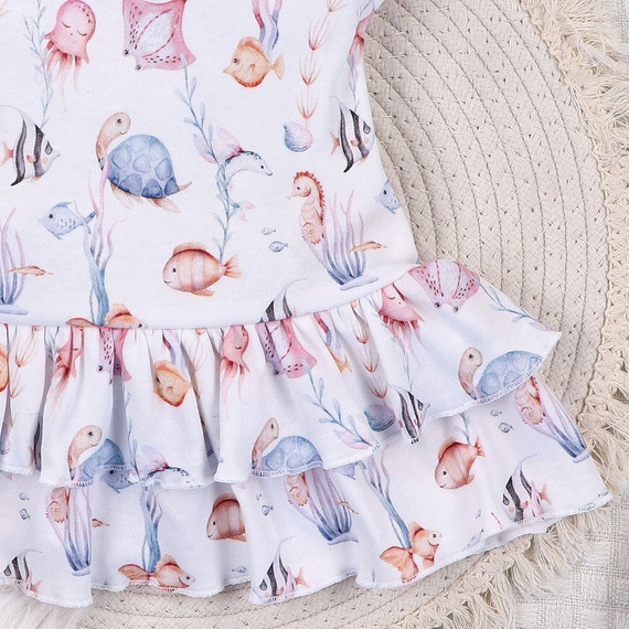 ABN-5486 Бебешка рокля Underwater World Nini – органичен памук, лека и мека