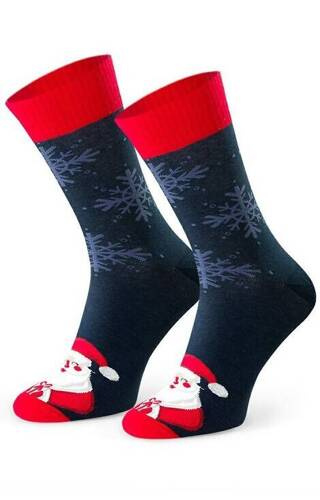 Арт.136 Мъжки коледни чорапи Steven - 150 тъмносини