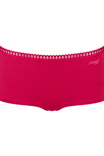 Дамски къси панталони GO Crush Short C3P 3 пакета Sloggi - червено розово