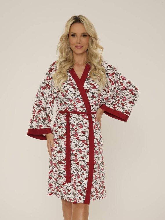 468 Дамски халат Mia Forex - бордо