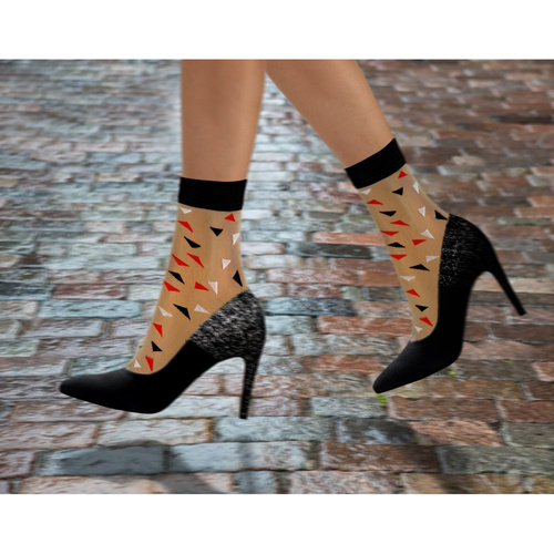 Дамски найлонови чорапи Sesto Senso триъгълници черни