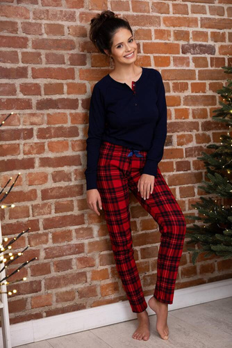 Дамска пижама Yvette Sensis - тъмносиня