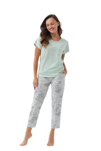 342 Дамска пижама Luna - зелена
