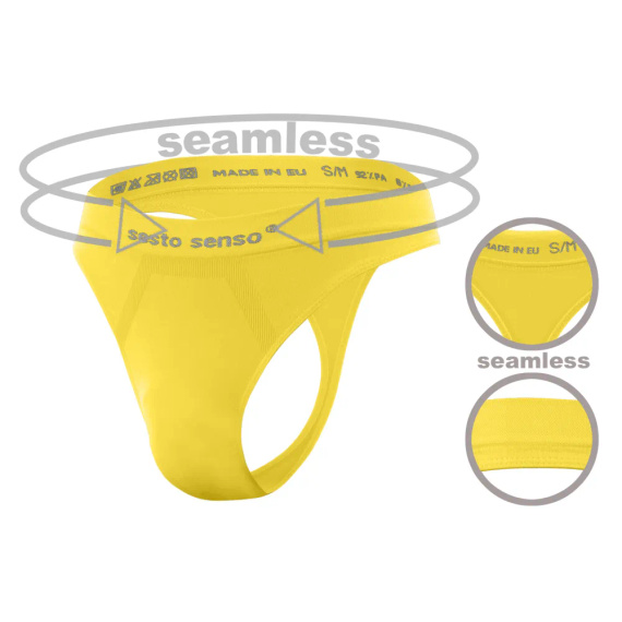 CL13 Мъжки безшевни прашки Sesto Senso жълти