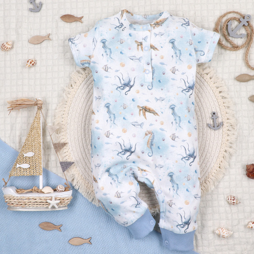 ABN-5452 Sea Of Joy Baby Rampers Nini – органичен памук, удобни закопчалки