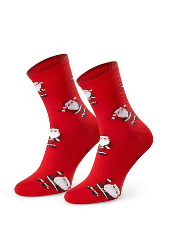 Арт.136 Мъжки коледни чорапи Steven red 165 – коледни десени, памук