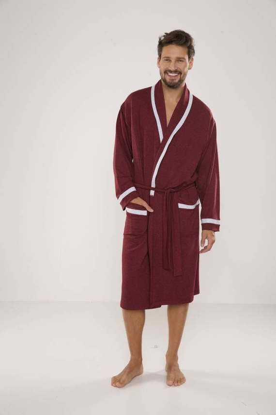 564 Мъжки халат Bruno De Lafense - бордо