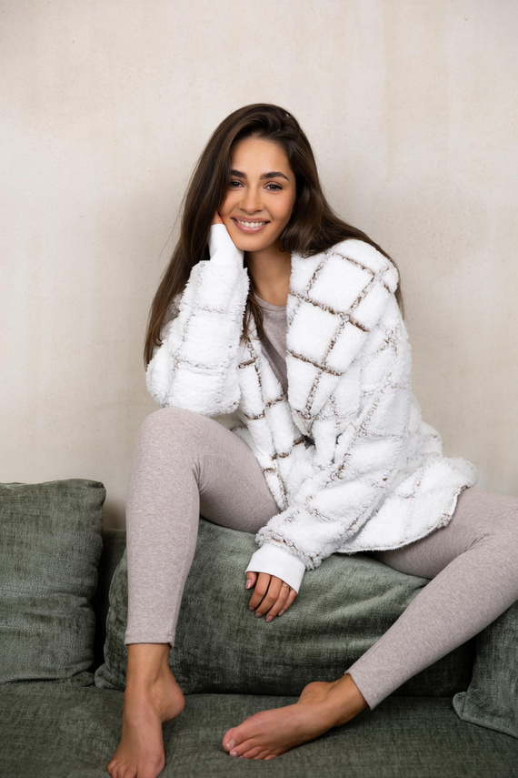 Жилетка Sensis Delphine - бяла каре