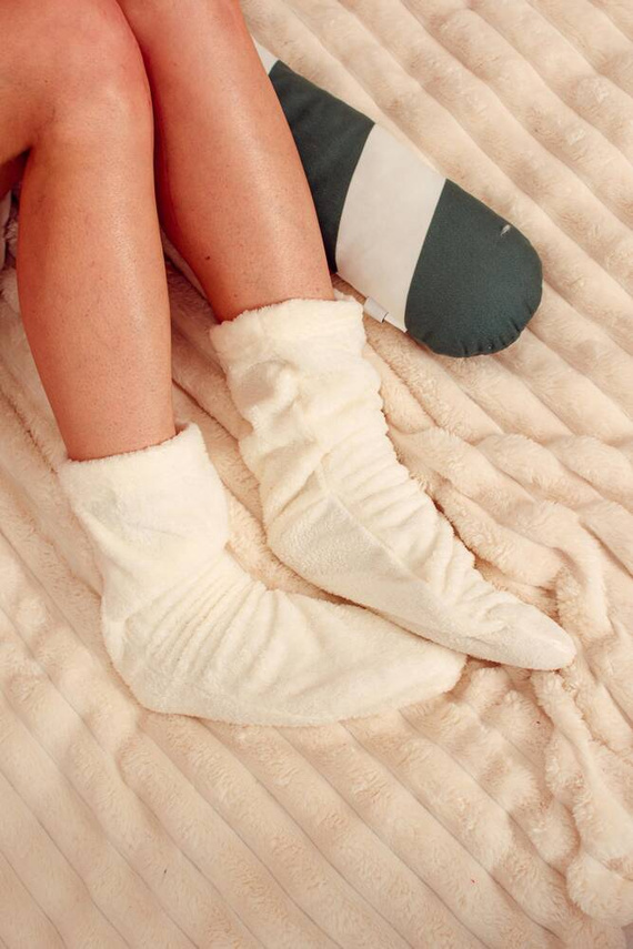 553/554 Wellsoft Гладки чорапи за сън De Lafense - екрю