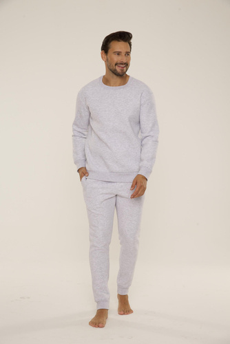 813 Indigo Мъжки спортен костюм от De Lafense - светъл меланж