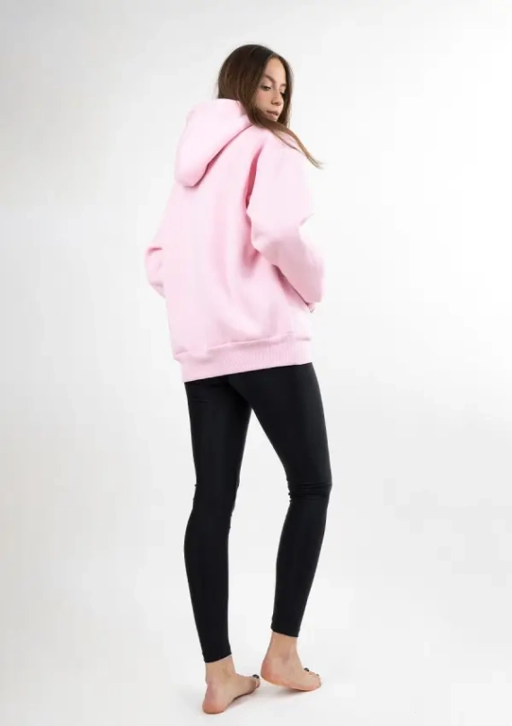 DK-K-B10 DKaren светло розов - дамски комплект от клин и суитшърт, удобен и стилен