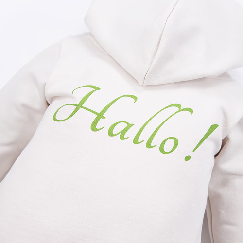 Анцуг с качулка Hallo Eevi - екрю