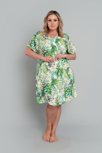 Florina Дамски халат за баня Италианска мода - печат на листа