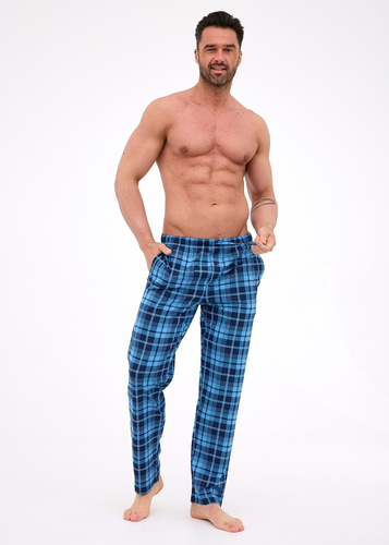 691/62 Мъжки пижамен панталон Cornette - дълъг, кариран, памук