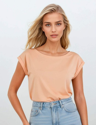 Дамска тениска Norilla Eldar 95% памук свободна лодка ръкав