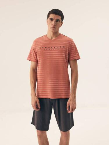 42635 Премиум мъжка пижама Deli Henderson - мед