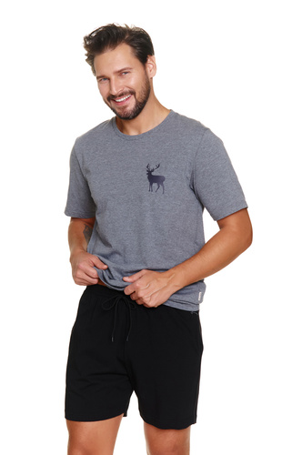 7235 Мъжка пижама Doctor Nap - тъмно сива