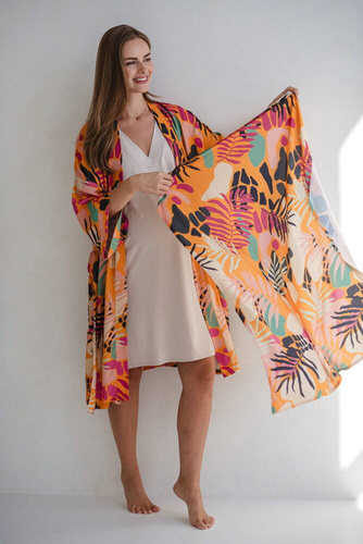 Бамбуков повивал Tropical Orange Milk&Love