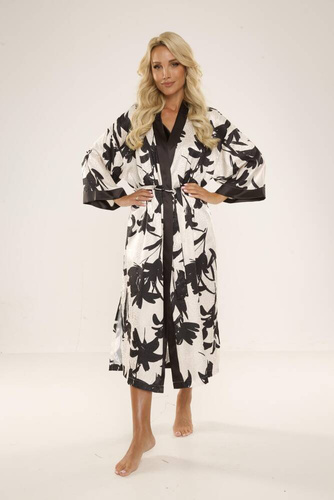 734 Brianna Дамски халат De Lafense - черен