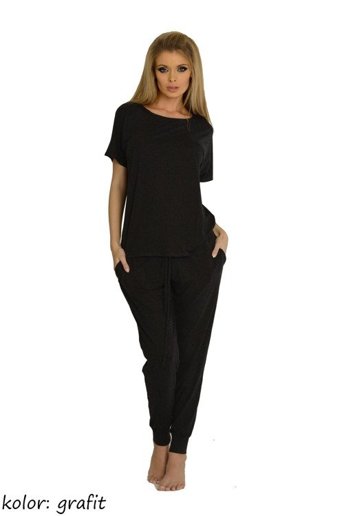 524 Paula Дамска пижама De Lafense - графит